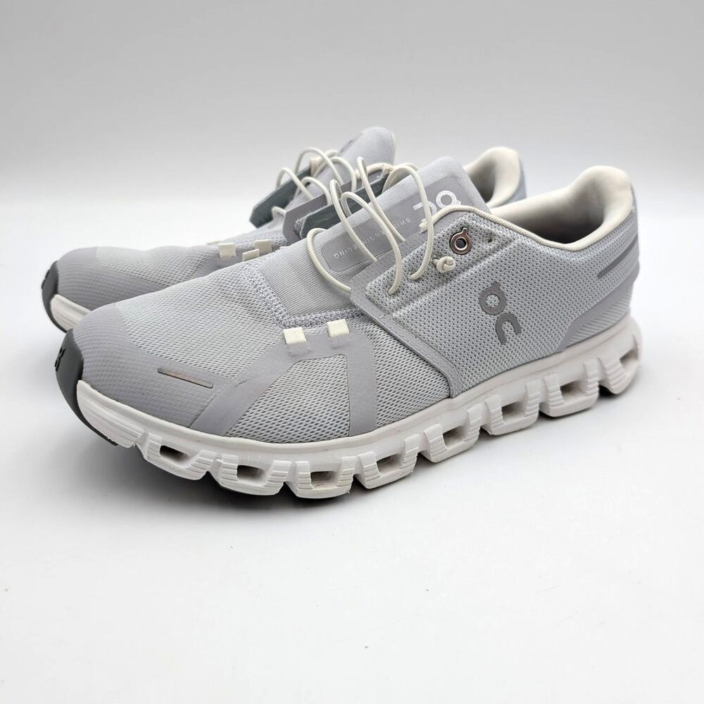 On Cloud 6 Running Sneakers Shoes Lace-Up Men's Glacier/White Size USM9.5 EU43